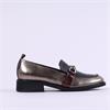 Marco Moreo Maura Classic Link Loafer - Gold Black
